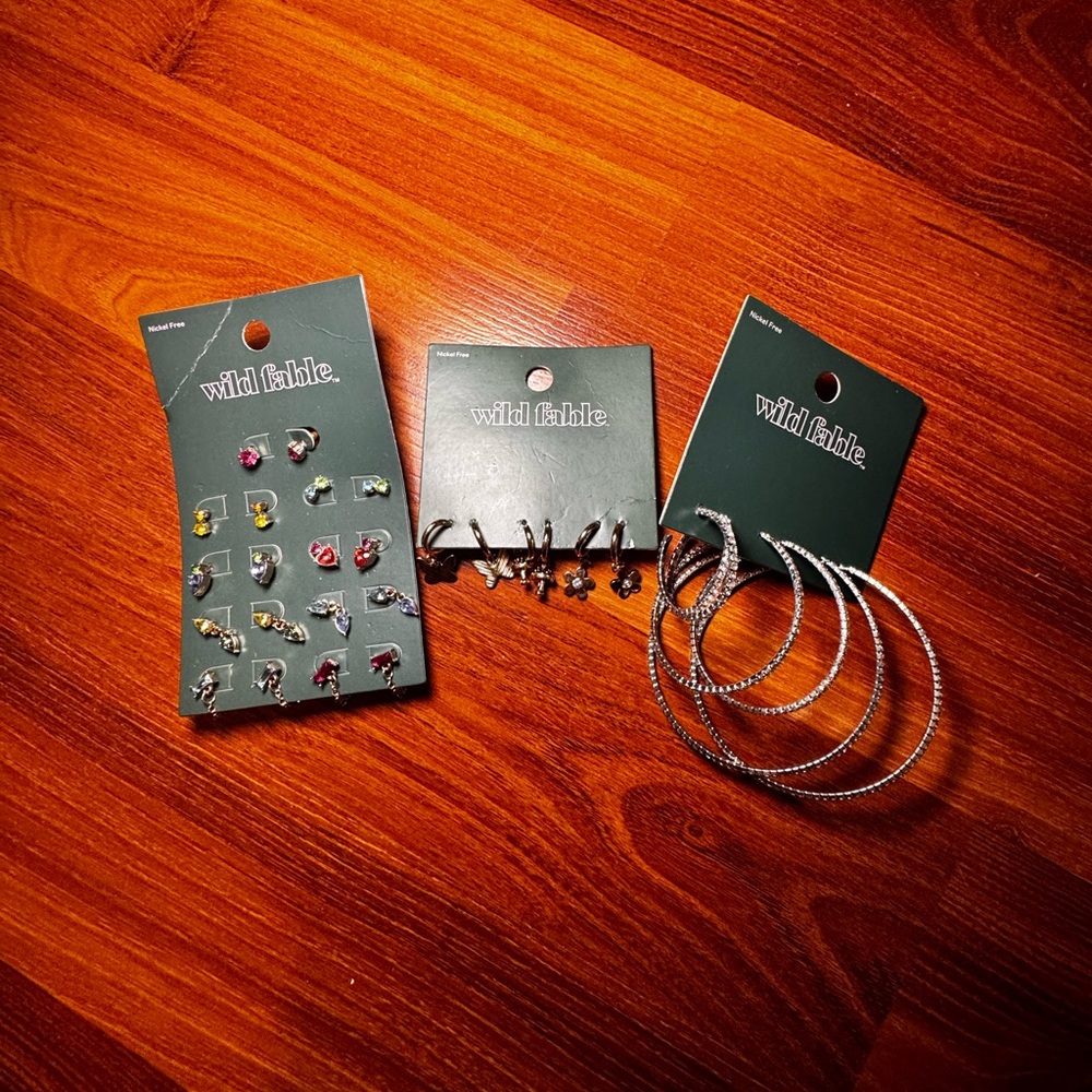 Wild Fable Multi-Color Variety Earrings Bundle